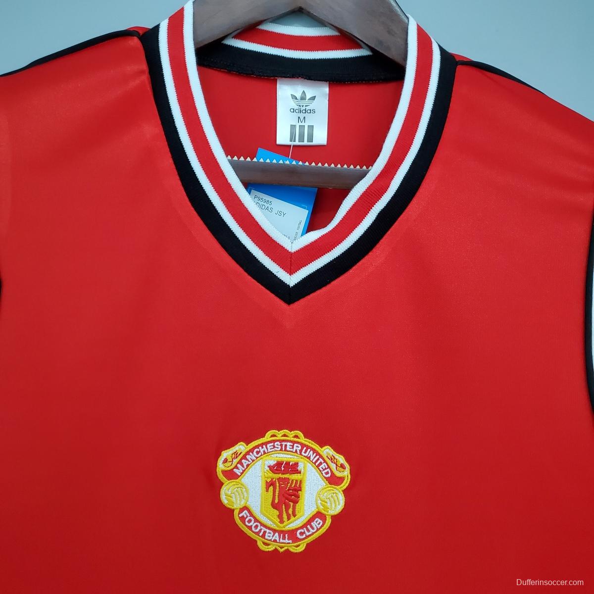 Retro Manchester United 85/86 home Soccer Jersey