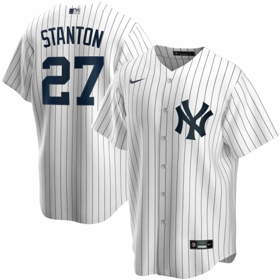 Men's Giancarlo Stanton White Home 2020 Player Team Jersey