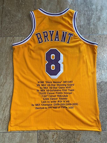 Men's Kobe Bryant Yellow Retro Classic Team Jersey