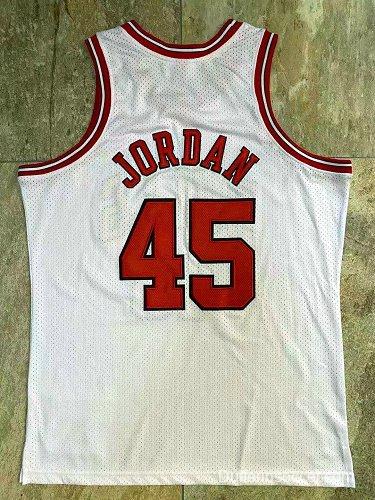 Men's Michael Jordan White Retro Classic Team Jersey