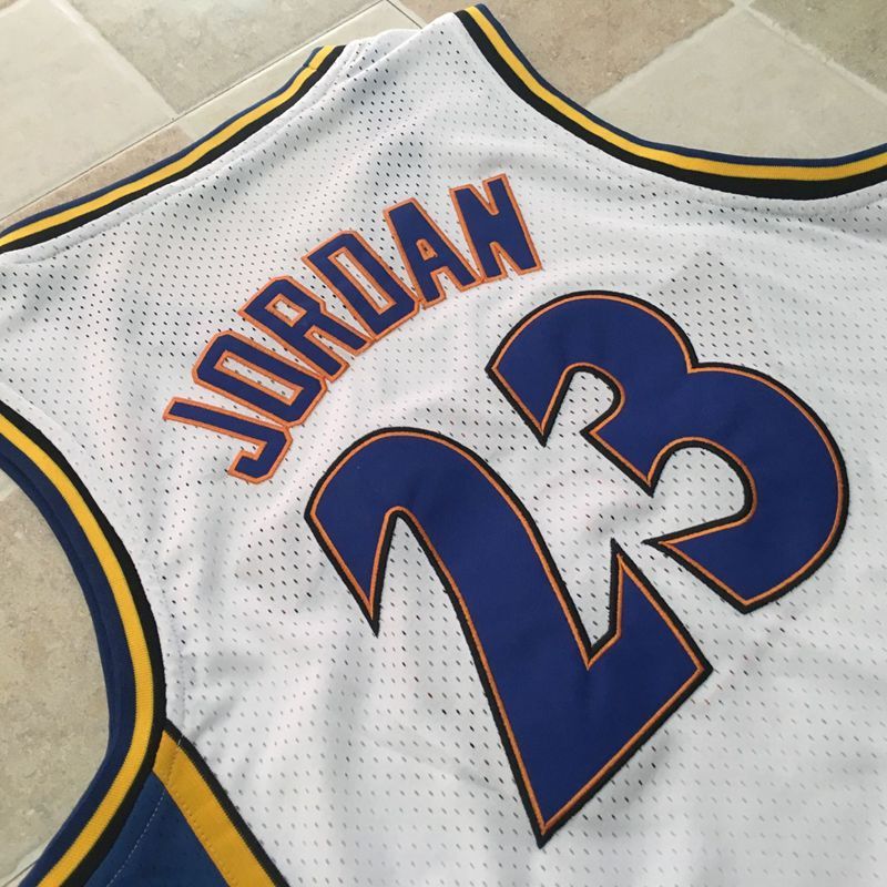 Men's Michael Jordan White Retro Classic Team Jersey