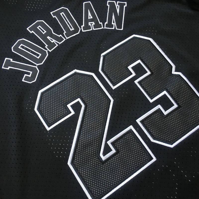 Men's Michael Jordan Black Retro Classic Team Short Sleeve Jersey