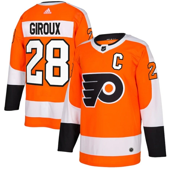 Men's Claude Giroux Orange Player Team Jersey