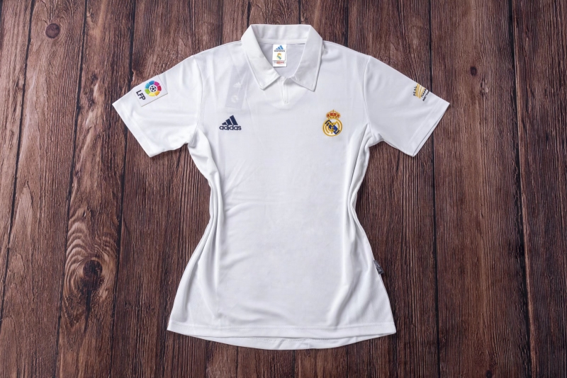 RETRO 01/02 Real Madrid Home Champion League Jersey (No Sponsor)