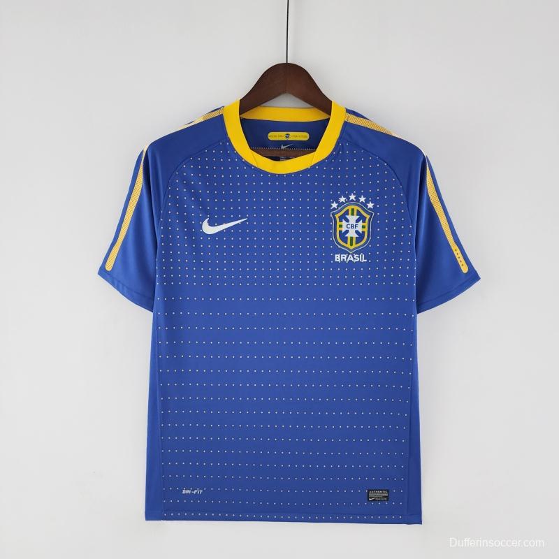 Retro 2010 Brazil Away Soccer Jersey