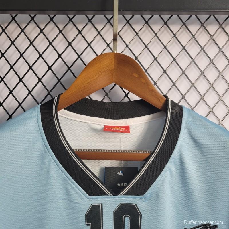 Retro 2001 Argentina MARADONA #10 Commemorative Edition Jersey