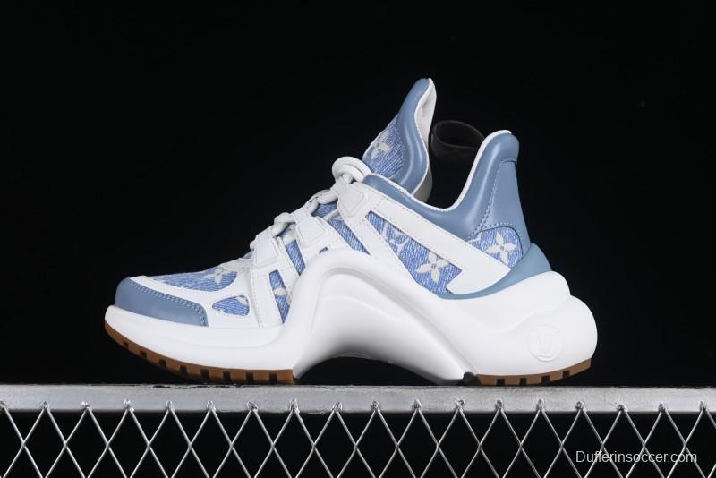 Louis Vuitton Archlight Sneakers with Wave-shaped Sole and Oversized Tongue - MBJ0