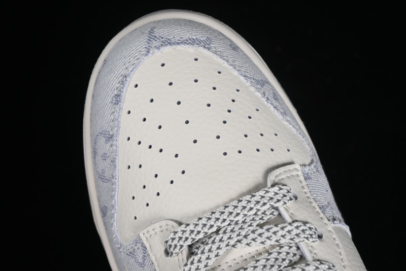 Nike SB Dunk Low LV Collaboration - Tie-Dye Denim Glow in the Dark Anniversary Custom Low-Top Casual Sneakers - FC1688-192