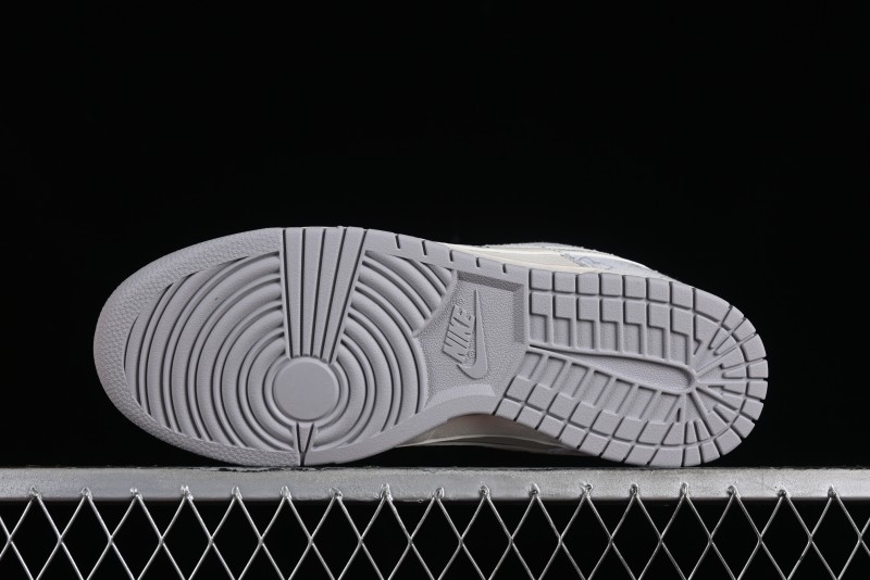 Nike SB Dunk Low LV Collaboration - Tie-Dye Denim Glow in the Dark Anniversary Custom Low-Top Casual Sneakers - FC1688-192