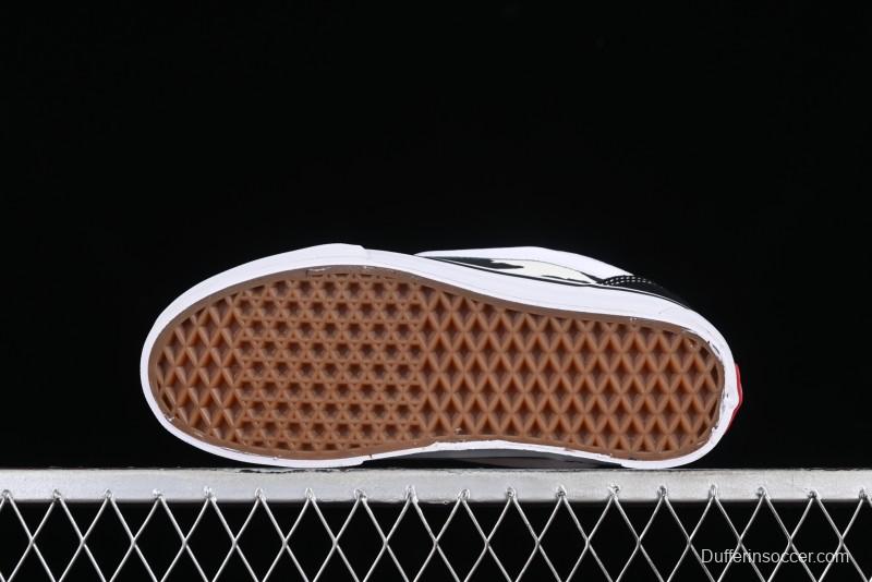 Vans Classics Knu Skool Cow Print Chunky Tongue Skate Shoes - VN0009QCB9P