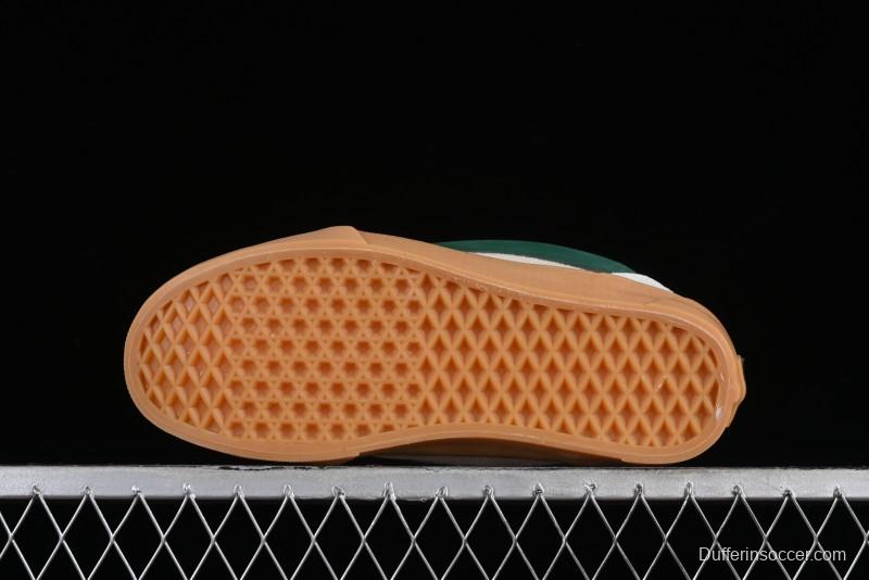 Vans Knu-Skool VR3 Lx Low-Top Retro Sneakers in Grey Green with Gum Sole - VN000CS0DWM