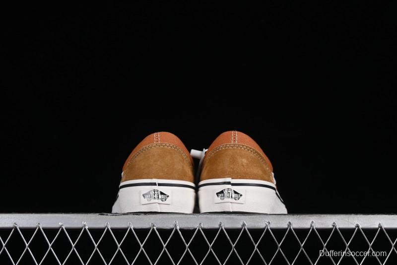 Vans Old Skool Reissue 136 High-End Series Round Toe Orange Canvas Vulcanized Shoes - VN000MT6BKQ