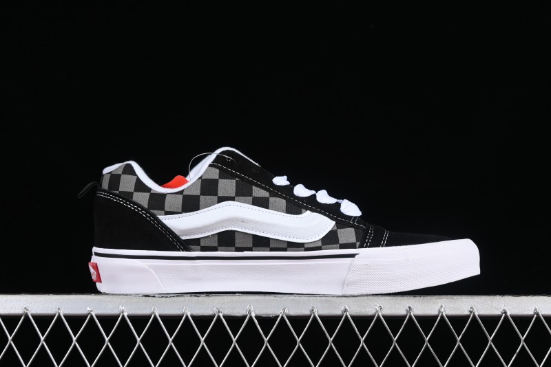 Vans Classics Knu Skool Retro Skate Shoes with Thick Tongue and Oversized Toe - VN0009QCB9P