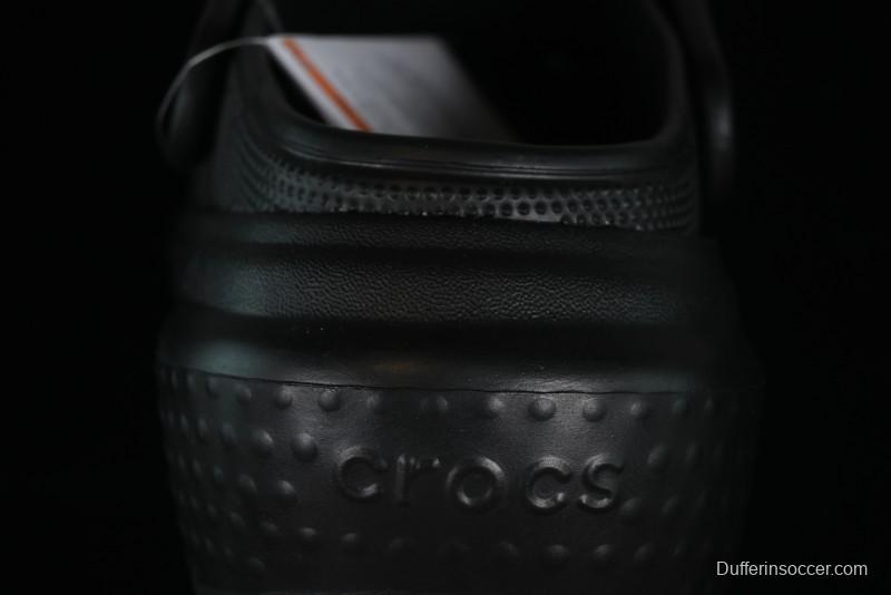 Crocs Classic Clog Retro Beach Sandals with Adjustable Heel Strap and Thick Sole - B.D4