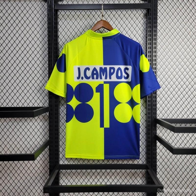 Retro 1998 Mexico Goalkeeper CAMPOS 1 Home Yellow Jersey