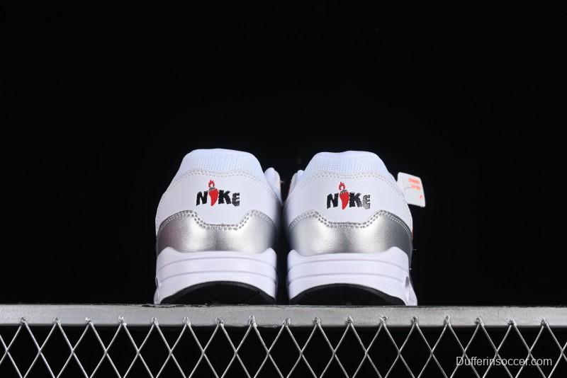 Nike Air Max 1 Retro Running Shoes with Half-Sole Air Cushion - HF7746-100
