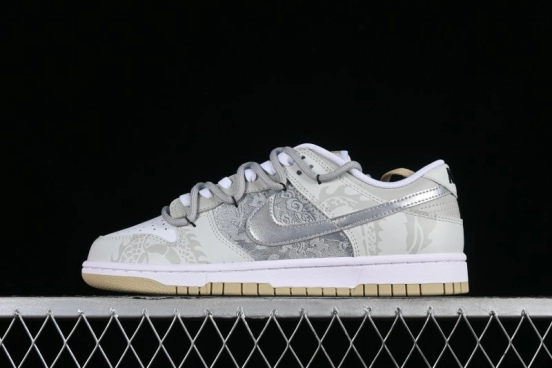 Nike Dunk Low SB Year of the Dragon Limited Edition Silk Patchwork Casual Skate Shoes - DV0833-100