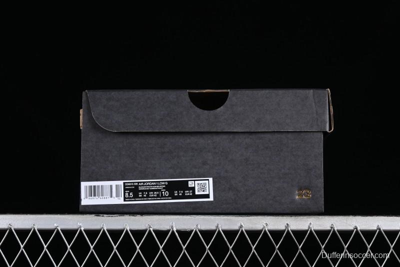 Nike Air Jordan 1 Low Golf Shoes Black Snake Pattern - DD9315-005