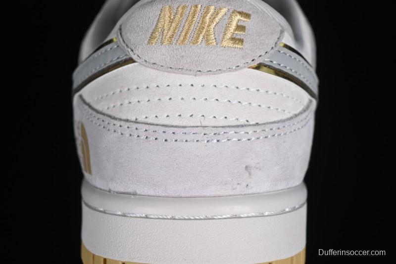 Nike Dunk Low The North Face CDG Collaboration - Gold SB Low Top Skate Shoes - DQ1098-337