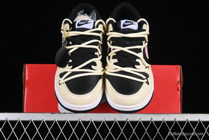 Nike Dunk Low SB Casual Skate Shoes with Smoked Rose Design - FD1232-001