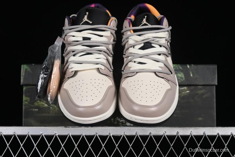 Nike Air Jordan 1 Low AJ1 Panda Prank Street Graffiti - Angel Demon Low Top Basketball Shoes - DQ8421-001