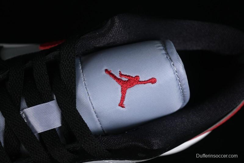 Nike Air Jordan 1 Low AJ1 Black Grey Red Hook Low-Top Culture Basketball Shoes - DC0774-062