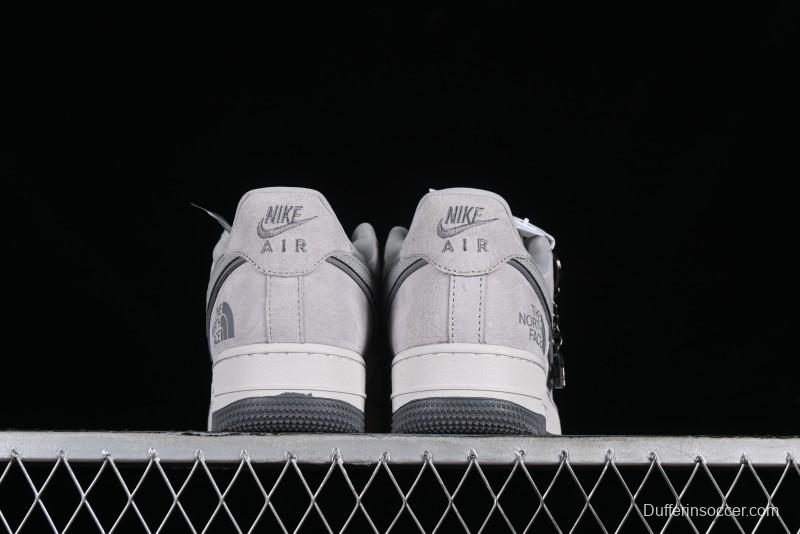 Nike Air Force 1 '07 Low The North Face CDG Collaboration - Light Grey Pigskin Low-Top Casual Sneakers - HD1968-016
