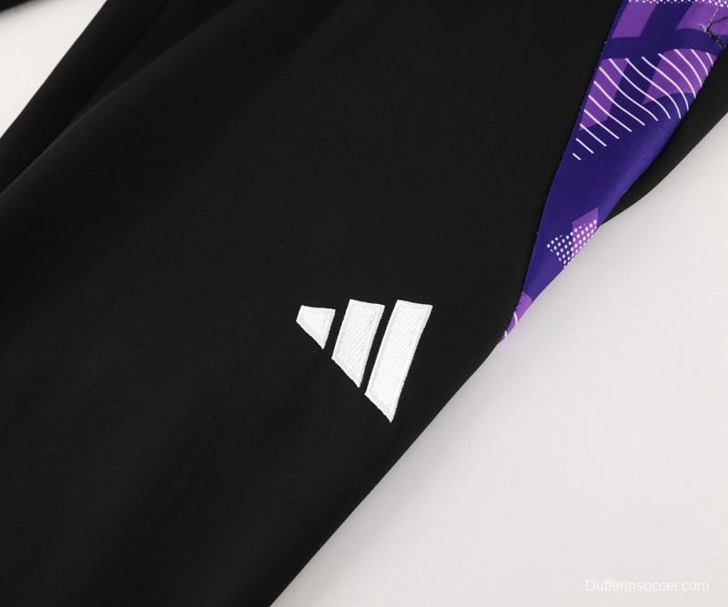 2024 Germany White/Black Full Zipper Jacket +Long Pants