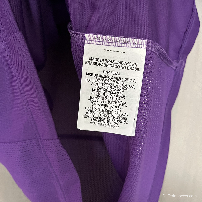 25/26 Corinthians Training Jersey Purple Jersey S-XXXXL