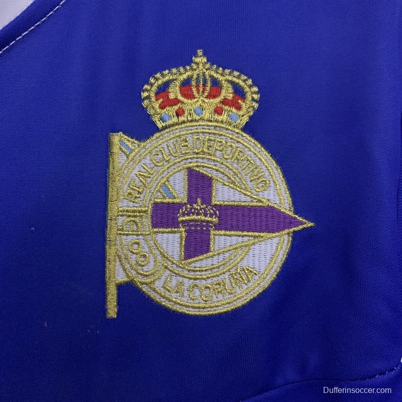 03/04 Retro Deportivo La Coruna Home Jersey