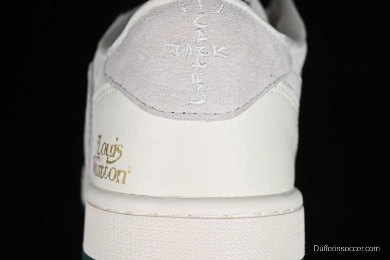 Nike Travis Scott x Fragment Design x Air Jordan 1 Low OG SP AJ1 LV Beige Grey Low-top Casual Sneakers - LJ5188-005