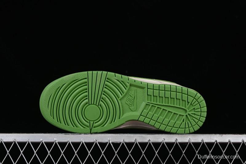 Nike SB Dunk Low LV Collaboration - Emerald City Anniversary High-End Custom Low-Top Casual Skate Shoes - XB3802-345