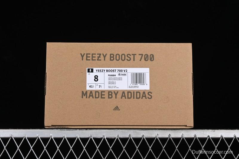 Adidas Yeezy Boost 700 V2 Inertia Running Shoes with 3M Reflective Design - FU6684