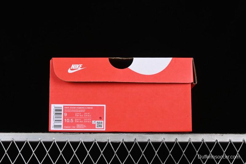 Nike Zoom Vomero 5 Retro Casual Running Shoes with EVA Midsole Cushion - FZ8361-100