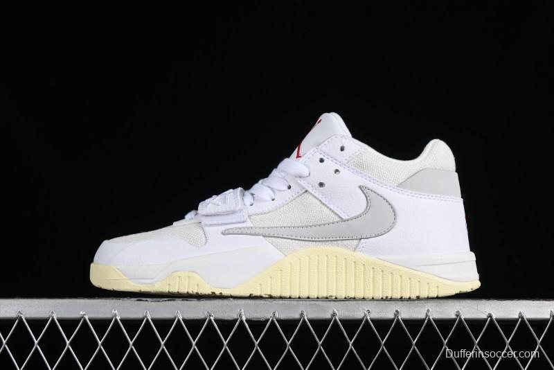 Nike Travis Scott x Jordan Cut The Check AJ1 Basketball Shoes with Velcro Strap - FZ8117-003