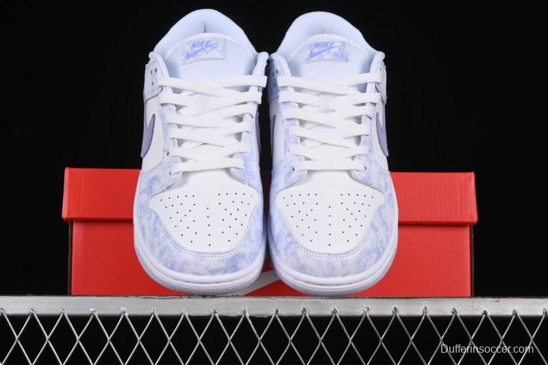 Nike SB Dunk Low Premium White Light Purple Skateboarding Shoes - DM9467-500