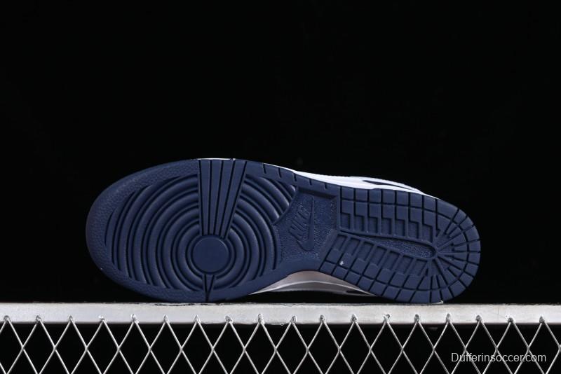 Nike SB Dunk Low Casual Skate Shoes in Black, White, and Blue - FQ8826-100