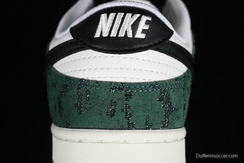 Nike Dunk Low Green Snake SB Low-Top Casual Skate Shoes - FQ8893-397