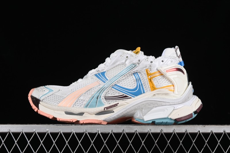 Balenciaga Runner Kith Four Color Retro Casual Sneakers - W3RNY0326