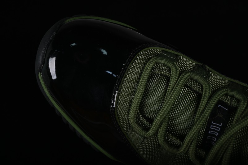 Nike Air Jordan 11 Retro High Top Basketball Shoes in Black Green - CT8012-300