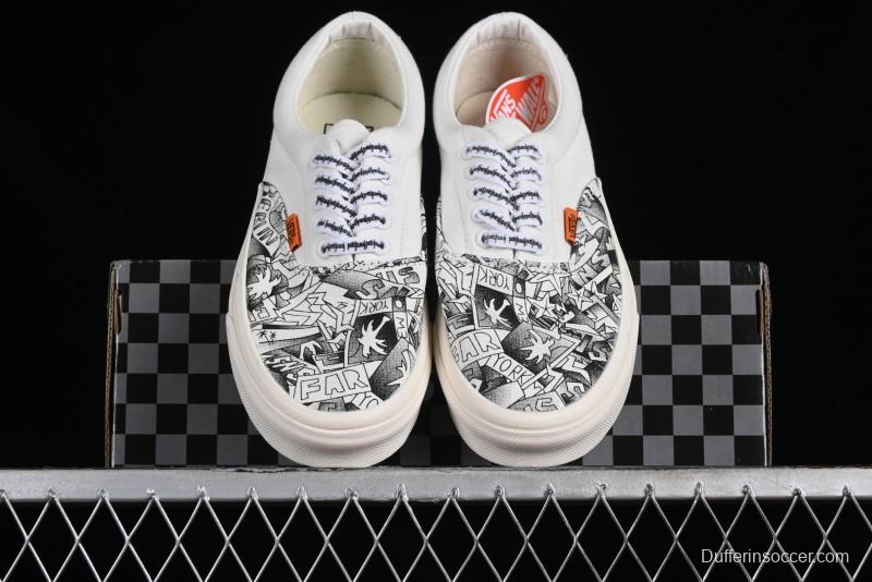 Vans OG Classic Slip-On LX & OG Era LX Sneakersntuff LA Graffiti Collaboration Low-Top Skate Shoes - VN000EYEBPJ
