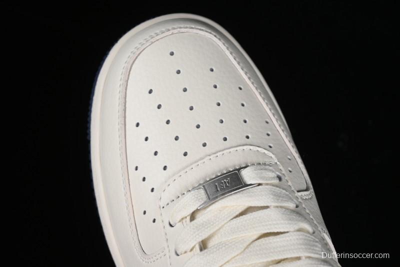 Nike Air Force 1 '07 Low LV Collaboration - Off White Double Swoosh Casual Sneakers - XZ6188-002