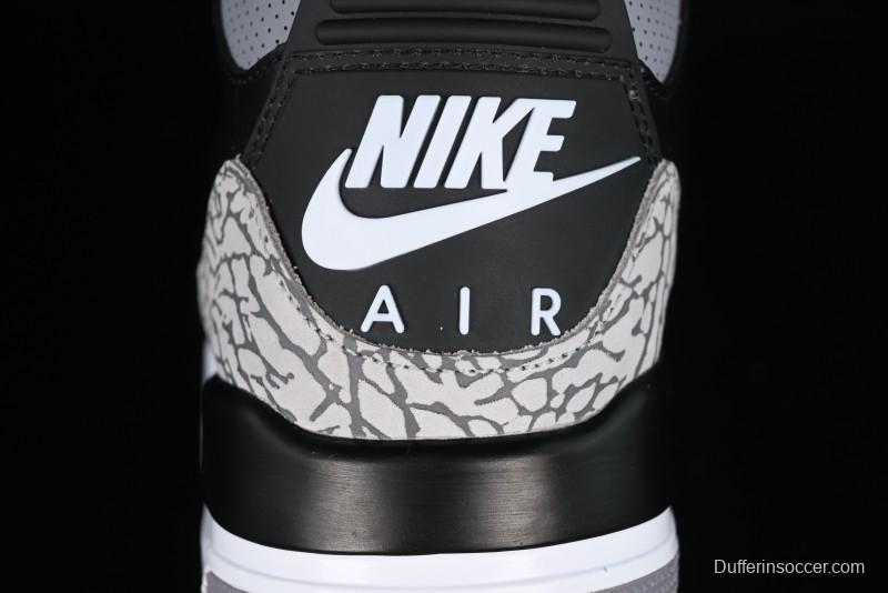 Nike Air Jordan 3 Retro Sneakers with Iconic Elephant Print and Visible Air Cushion - DN3707-010