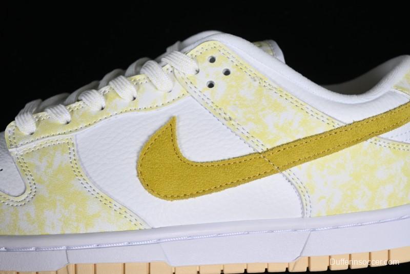 Nike SB Dunk Low Premium Yellow White SB Shattered Backboard Fashion Casual Skate Shoes - DM9467-700