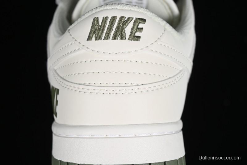 Nike SB Dunk Low Collaboration Triple Swoosh Military Green Colorway Low-Top Casual Skateboarding Shoes - NK5639-323