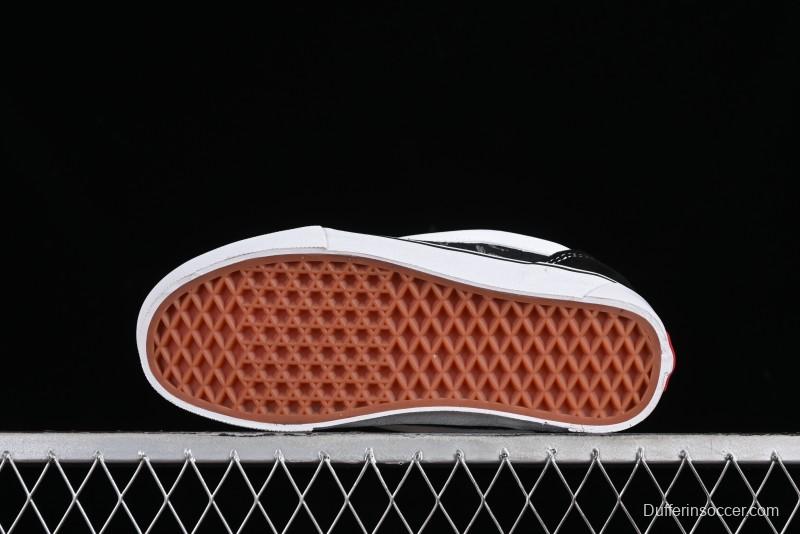 Vans Knu-Skool Premium Custom Denim Monogram Slip-On Shoes - VN0009QC6BT