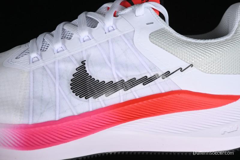 Nike Zoom Winflo 8 Breathable Mesh Running Shoes with Forefoot and Heel Zoom Air Cushion - CW3419-100