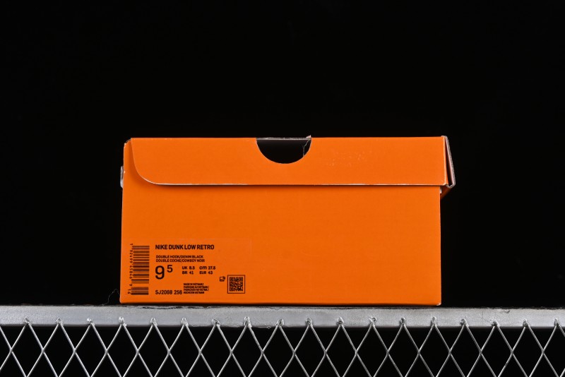 Nike SB Dunk Low LV Collaboration - Black Denim Print Anniversary Custom Low-Top Casual Sneakers - SJ2068-256