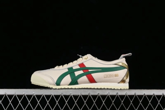 Onitsuka Tiger Mexico 66 Low-Top Leather Sneakers for Casual Running - 1183B511-200