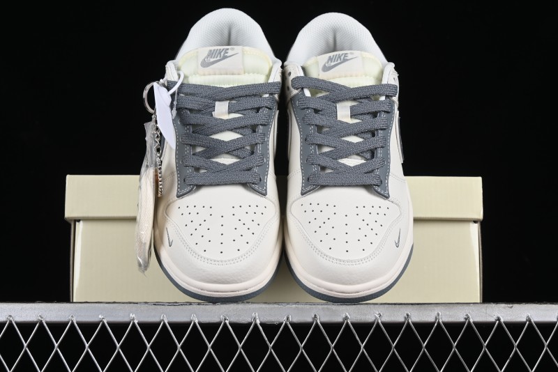 Nike SB Dunk Low Supreme Stone Island Collaboration - Beige Grey Starry Sky Anniversary High-End Custom Low-Top Casual Skate Shoes - BB9866-002